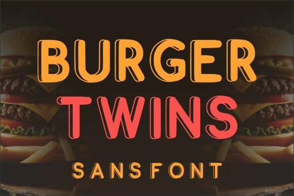 Burgertwins Regular 1: A Bold Sans Serif Font for Retro-Inspired Campaigns