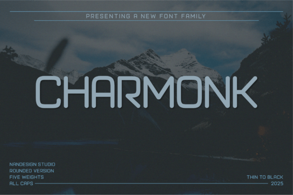 Charmonk Rounded: A Modern Sans Serif Font for Bold Designs