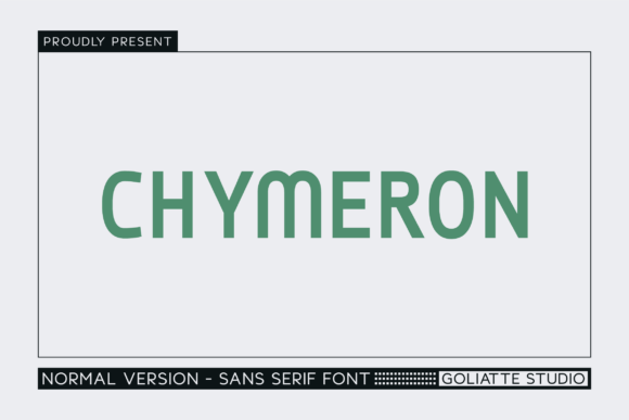 Chymeron: A Bold Sans Serif Font for Crafters and Product Designers