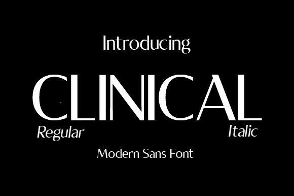 Clinical Font: Elegance Meets Modern Sans Serif Design