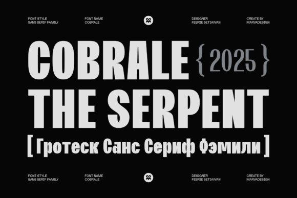 Cobrale: A Bold Sans Serif Font for Modern Web Design