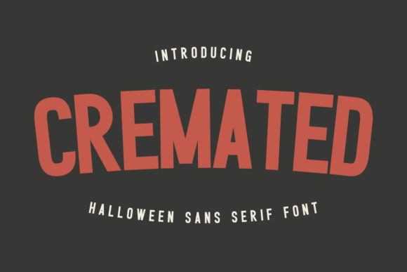 Cremated Font: A Spooky Yet Modern Sans Serif Choice