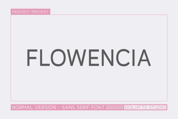 Flowencia: A Bold Sans Serif Font for Modern Brand Design