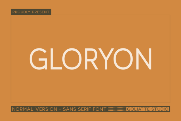 Gloryon: A Bold Sans Serif Font for Modern Web Design