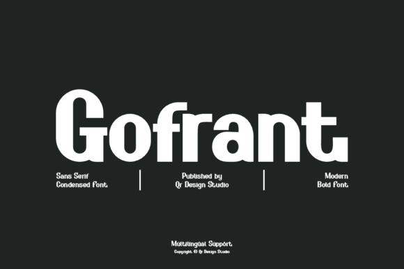 Gofrant: A Bold Sans Serif Font for Modern Brand Campaigns