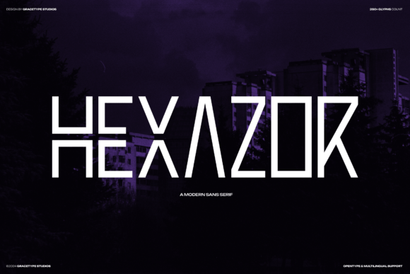 Hexazor Font: How a Modern Sans Serif Transformed My Small Business Branding