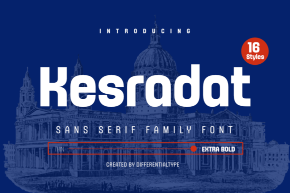 Kesradat: A Versatile Sans Serif Font for Modern Branding Projects