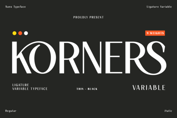 Korners: A Modern Sans Serif Font for Bold Design Projects