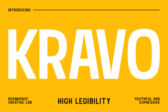 Kravo Regular: A Bold Sans Serif Font for Editorial Impact