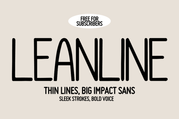 Leanline: A Sleek Sans Serif Font for Modern Editorial Design