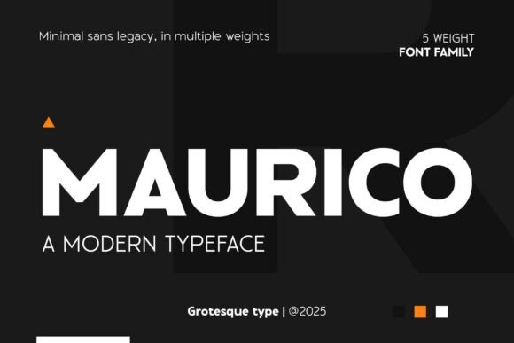 Maurico: A Modern Sans Serif Font for Campaign Graphics and Digital Branding