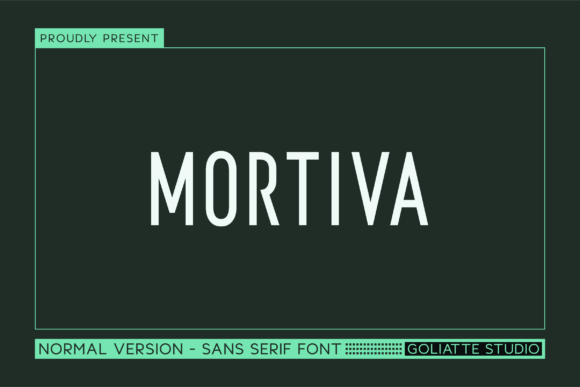Mortiva: A Bold Sans Serif Font for Handmade Business Branding