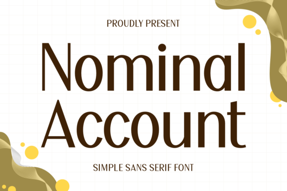 Nominal Account: A Clean Sans Serif Font for Makers and Branding Pros