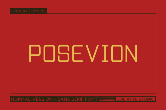 Posevion: A Bold Sans Serif Font for Crafters and Product Designers