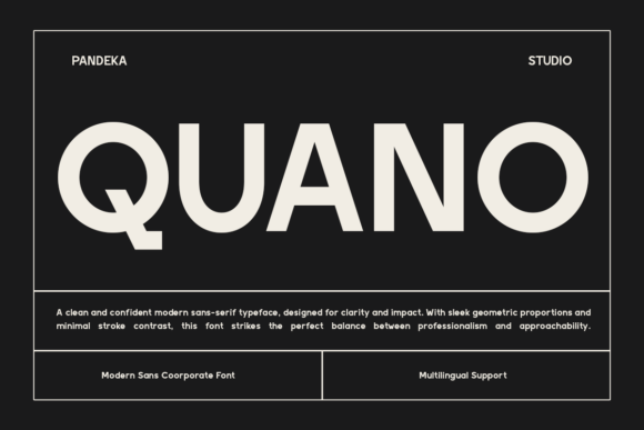 Quano Typeface: A Clean Sans Serif Font for Crafters and Sellers