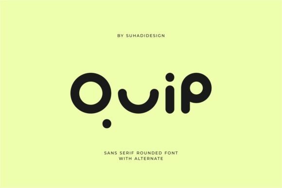 Quip: A Bold Sans Serif Font for Modern Editorial Design