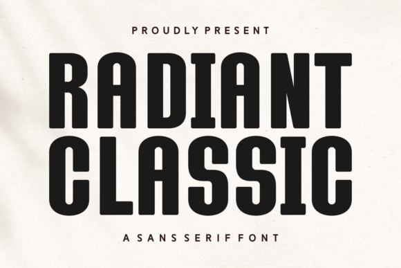 Radiant Classic: A Bold Sans Serif Font for Crafters and Sellers