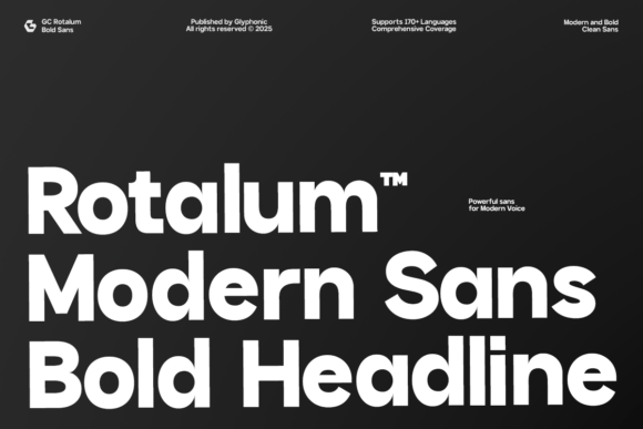 Rotalum: A Bold Sans Serif Font for Business Branding