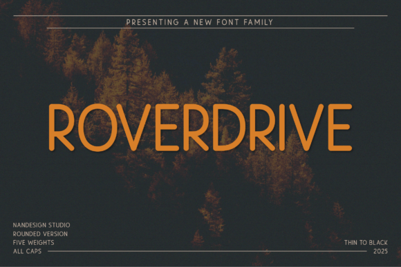 Roverdrive Rounded: A Bold Sans Serif Font for Modern Campaign Design