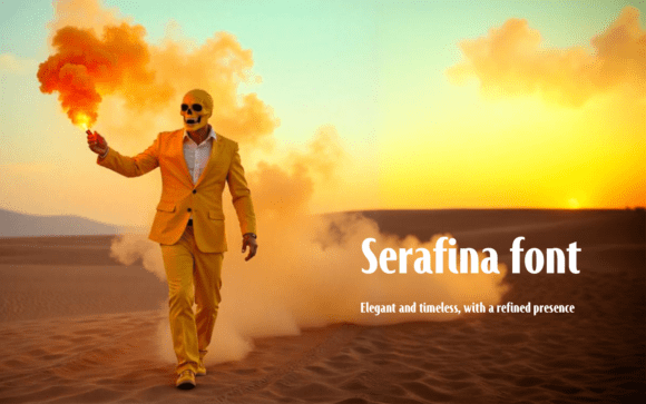 Serafina Font: Elegant Sans Serif for Handmade Labels and Invitations