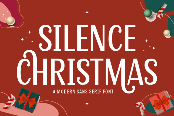 Silence Christmas: A Festive Sans Serif Font for Sophisticated Holiday Branding
