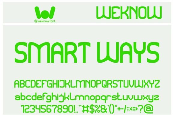 Smart Ways: A Clean Sans Serif Font for Modern Brand Typography