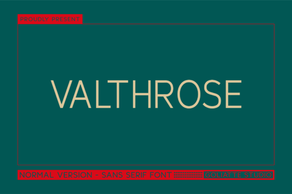 Valthrose: A Modern Sans Serif Typeface for Bold Digital Marketing
