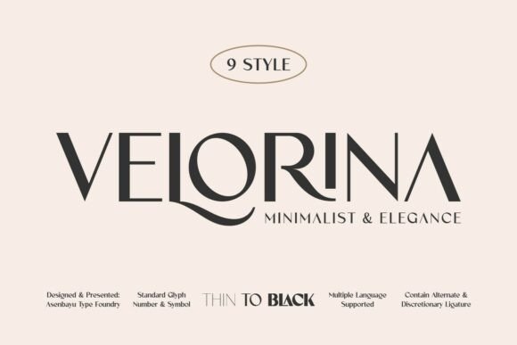 Velorina: A Modern Sans Serif Font for Elegant Handmade Product Design