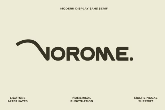 Vorome: A Bold Sans Serif Font for High-Impact Campaign Typography