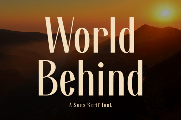World Behind: A Sans Serif Font That Elevates Your Brand